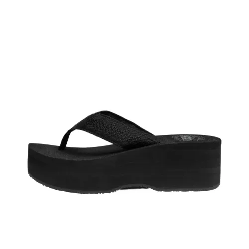 REEF ЭВА Резиновая подошва устойчивая к истиранию шлепанцы женские черный