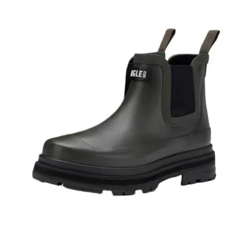AIGLE Женские резиновые сапоги, цвет авокадо-зеленый