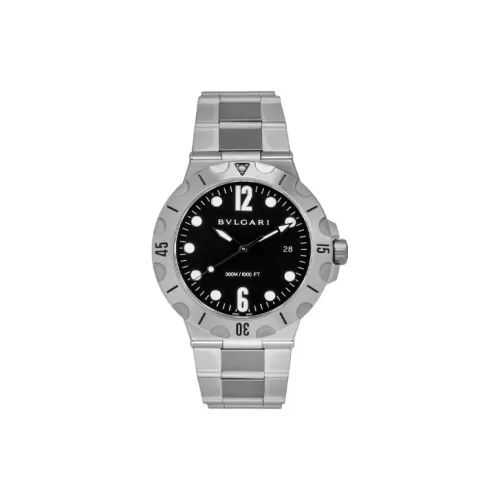 BVLGARI Автоматический Механический Механизм Мужские Часы DIAGONO 41 мм Черные