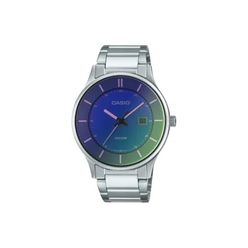 CASIO Standard Series Кварцевый механизм нержавеющая сталь ремешок мужские часы синий циферблат