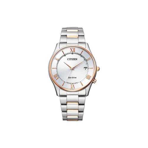 CITIZEN Eco Drive Series Светильник Кварцевый механизм Нержавеющая сталь Ремешок Часы Унисекс Серебристый циферблат