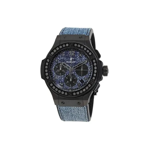 Hublot Big Bang Collection Кварцевый механизм Мужские часы Часы 41 мм Синий циферблат Керамика Чехол для часов