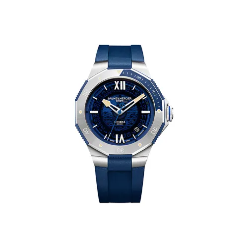 Baume & Mercier Автоматический Механический Механизм Мужские Часы Rivera Series 42 мм Синий