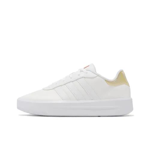 Adidas Slip-resistant Low Top Повседневная обувь Женская Белая