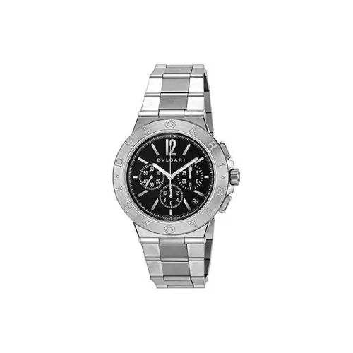 BVLGARI Автоматический Механический Механизм Мужские Часы DIAGONO 41 мм Черные