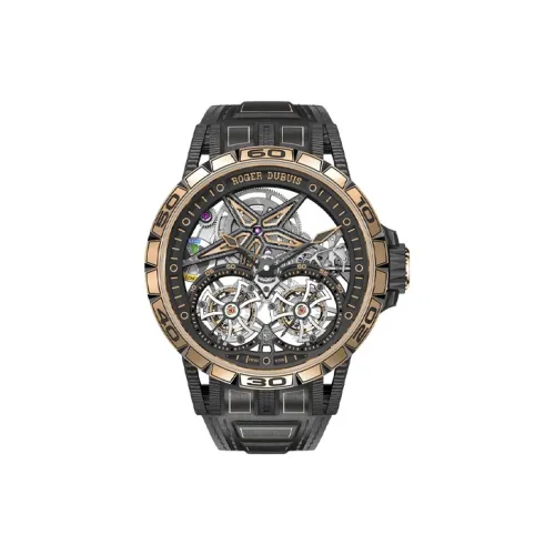 Roger Dubuis Kings Racing Series Мужские часы Механизм с ручным заводом Циферблат 47 мм Скелетный дизайн