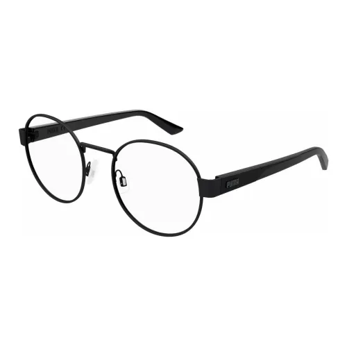 PUMA Металл Круглые Оправы для очков Унисекс Черный