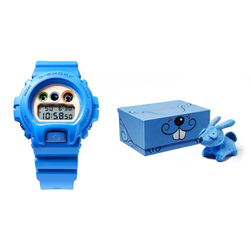 CASIO г Squad series г Shock Особенный Подарочная коробка Кварцевый механизм Часы Унисекс Синий циферблат DW 6900MTSS22 2PFM