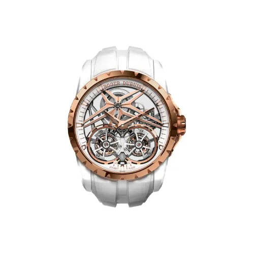 Roger Dubuis Kings Series Мужские часы Механизм с ручным заводом Часы 45 мм Черепный циферблат Керамические корпуса часов