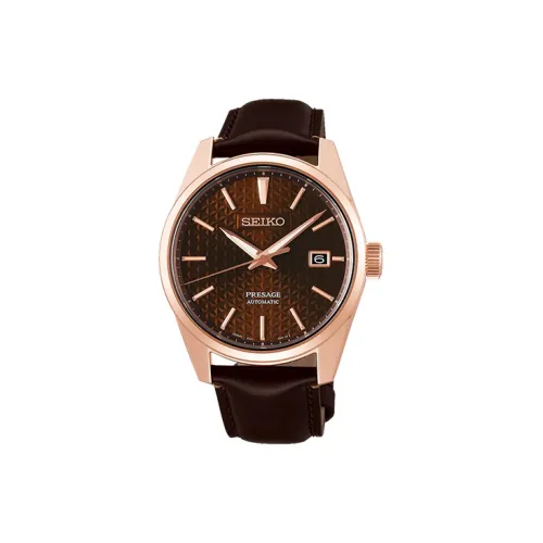 SEIKO Автоматический/Ручной Механический Movement Унисекс Presage Series Часы 39,3 мм Кофе