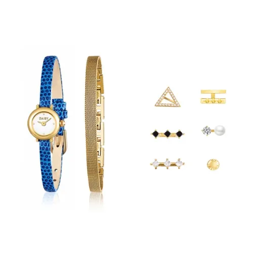 DAISY BEAUTY Women's Watch Кварцевый механизм Естественная кожа Ремешок Белый циферблат DB DWW005 B