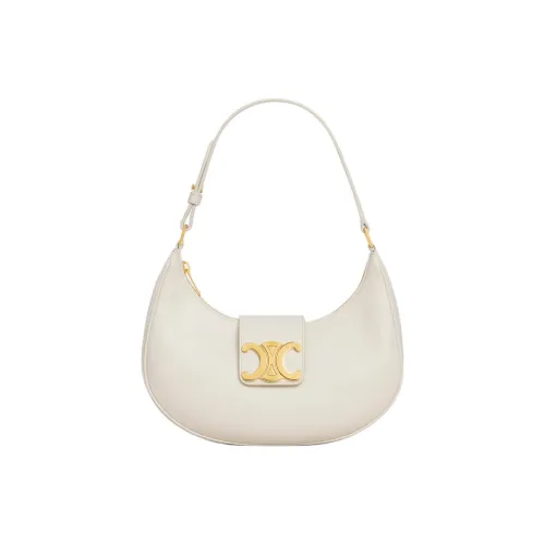 CELINE AVA Телячья кожа Сумка через плечо средний размер женская белая