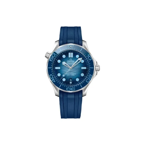 OMEGA Автоматический Механический Часы Мужские Seahorse Series 300m Diving Watch 42 мм Синий