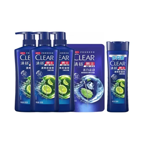 Прозрачный Мужской Освежающий And Oil Control Шампунь для ухода за кожей головы с лечением перхоти 500г*3+200г+300г