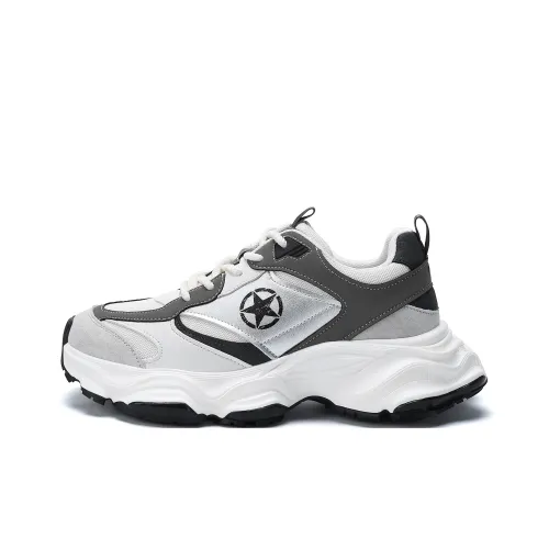 JEEP SPIRIT Износостойкий Дышащий Увеличивающий Высоту Низкий Топ Кроссовки Мужские Белые