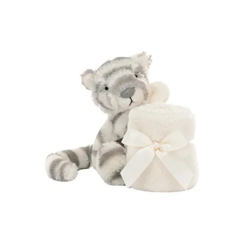 JELLYCAT Shy Collection SNOW TIGER Успокаивающее Полотенце Куклы Плюшевая кукла 13 см Рекомендуемая высота