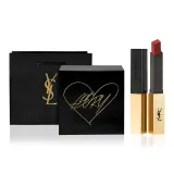 №1966 Винтажный красный Коричневый 2,2г+YSL Сумка для покупок Черный Золотой Коробка