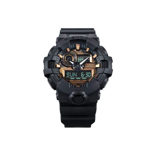 CASIO г Shock Corrosion Коллекция Кварцевый механизм Смола Ремень Часы Мужские Черный циферблат