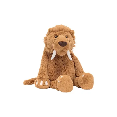 JELLYCAT Jungle Animal Collection SABRE Зубастый Тигр Кукла Плюшевая Кукла 49 см Высота В Сидячем Позе