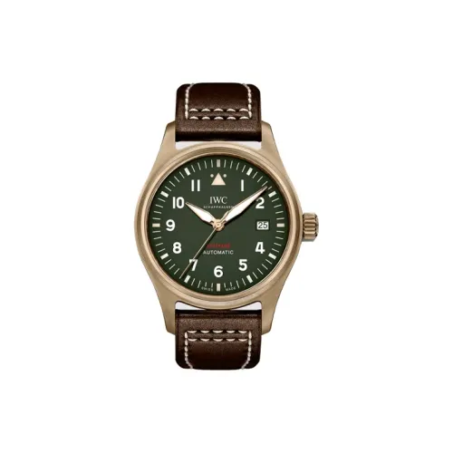 IWC Автоматический Механический Часы Мужской Pilot Collection 39 мм Зеленые