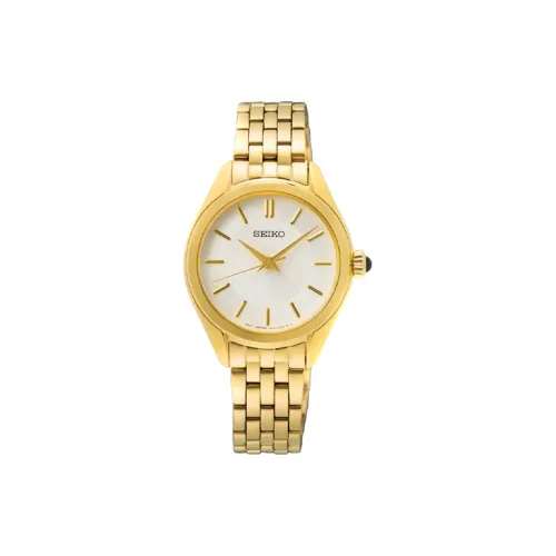 SEIKO Кварцевый механизм нержавеющая сталь ремешок женские часы жемчужная раковина цвет циферблат часов