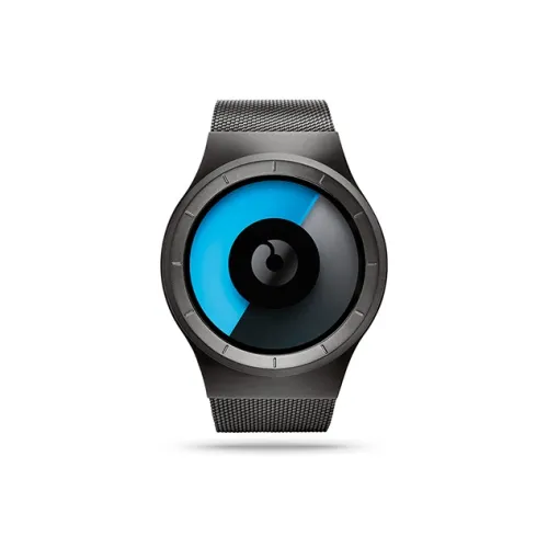 ZIIIRO Кварцевый механизм Унисекс Часы Серебристый циферблат Нержавеющая сталь Корпус Металлический ремешок Celeste Серый Синий Черный