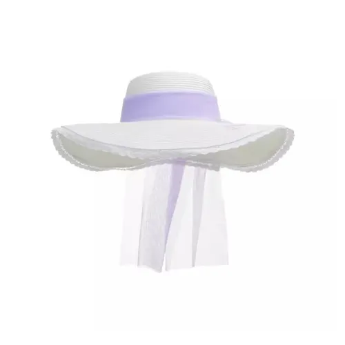 Disney StellaLou Широкополая Шляпа из Ткани Соломенная Соломенная Шляпа Мерч по IP Фиолетовая Шанхайская Дисней