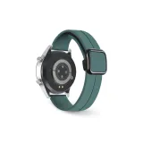 Магнитный квадратный ремешок с пряжкой, силиконовый, сосновый зеленый