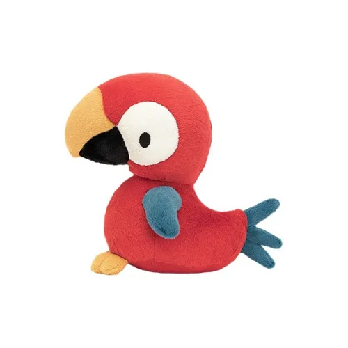 JELLYCAT Bird Collection Биль Плюшевый Попугай Кукла 22 см Высота в Сидячем Позе
