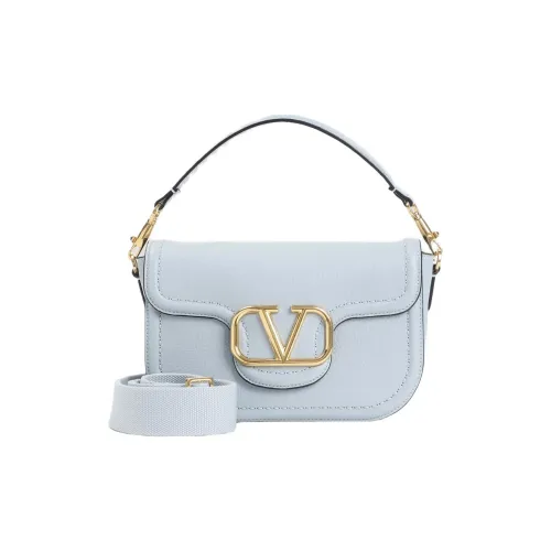 Valentino Телячья кожа Портативная Сумка через плечо Сумка на плечо Женская Синяя