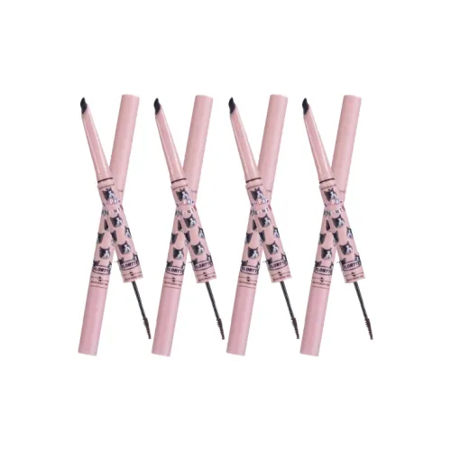 FLORTTE Двойная головка Лезвие Eyebrow pencil Коричнево-черный