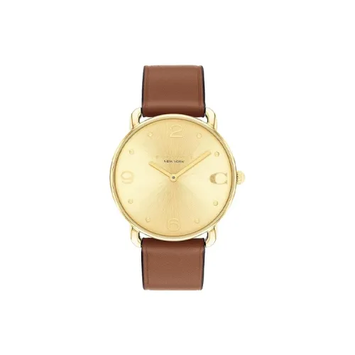 COACH Кварцевый механизм Женские часы 36мм*7,5мм Золотой