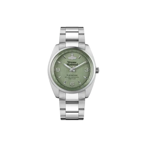 Vivienne Westwood часы Кварцевый механизм Нержавеющая сталь Ремешок 38 мм Зеленый циферблат Унисекс