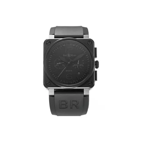 BELL ROSS Автоматический Механический Часы Мужские 42 мм Черный Циферблат PVD Покрытие Корпус Часов