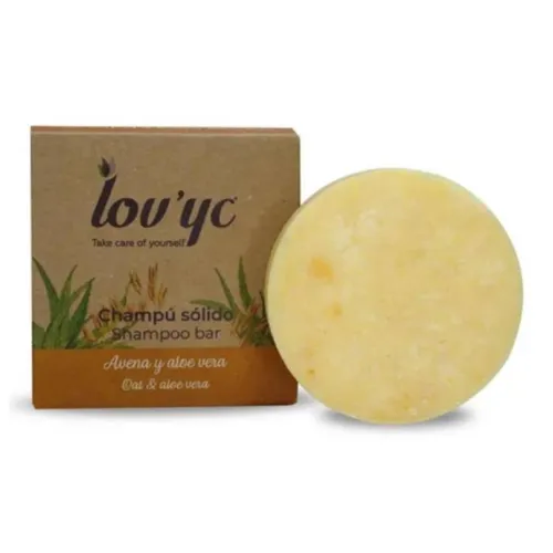 ELIE SAAB Овсяный Алоэ Вера Твердый Шампунь Очищающий Увлажняющий 50г