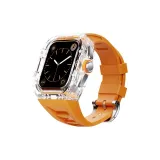 Шпилька [Прозрачный + Апельсиновый ремешок]