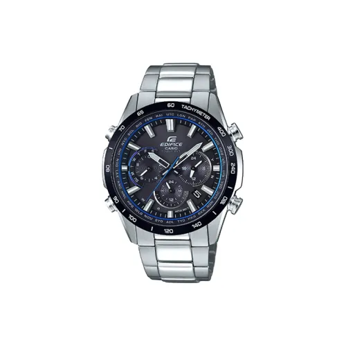 CASIO Солнечный Кварцевый Механизм Нержавеющая Сталь Ремешок Часы Мужские Черный Циферблат EQW T650DB 1A