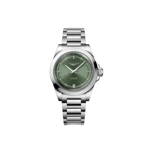 LONGINES Автоматический Механический Механизм Женские Часы Comcast Collection 34 мм Зеленый