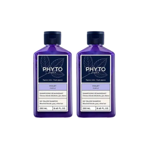PHYTO Фиолетовый Анти Желтый Шампунь Чистка 250 мл*2