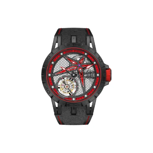 Roger Dubuis Мужские часы Kings Racing Series с ручным заводом, 38 мм, с механизмом, с черепом