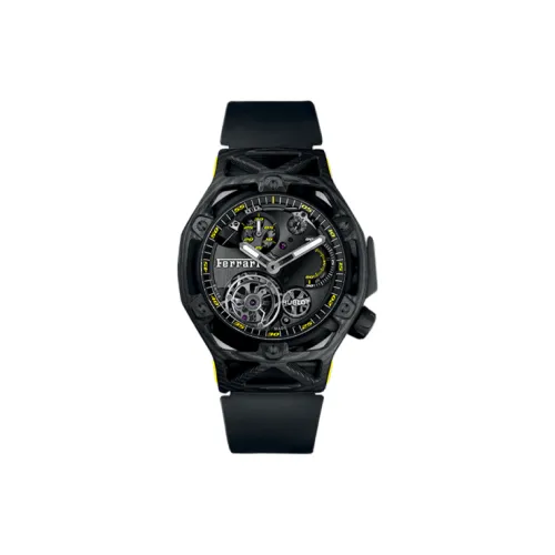 HUBLOT Legacy Masterpiece Collection Мужские часы Механизм с ручным заводом Циферблат 45 мм Черный