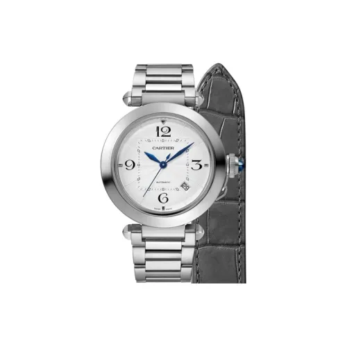 CARTIER Автоматический Механический Механизм Мужские Часы PASHA DE 41 мм Серебряные