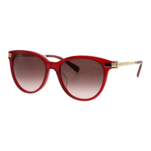 PORTS Металл Пластик Оправа ОВАЛЬНЫЕ СОНЦЕЗАЩИТНЫЕ ОЧКУЛЬНЫЕ Женские Красный