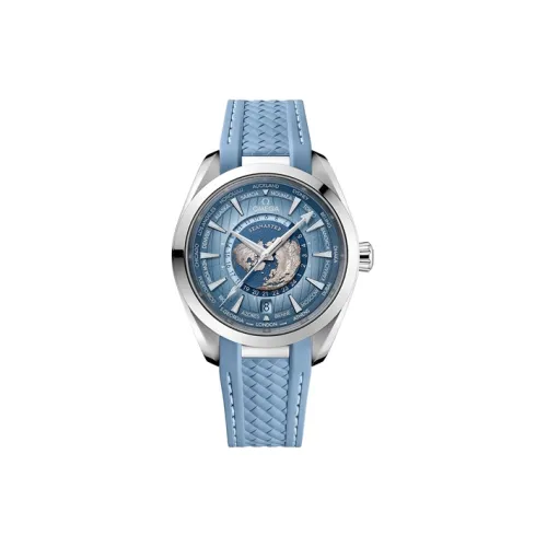 OMEGA Автоматический Механический Часы Мужские AQUA TERRA 150 метров, 43 мм, Синий