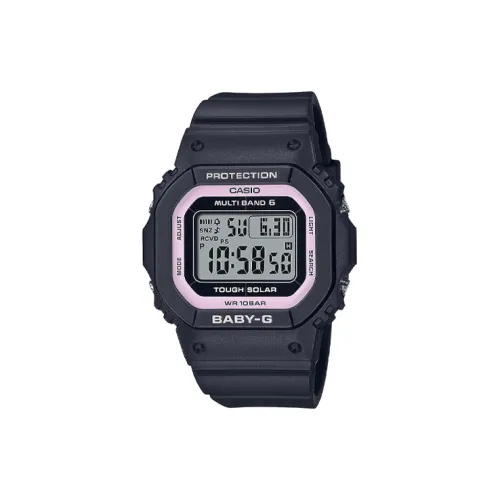 Casio Baby Solar Кварц Механизм Резиновый Ремешок Часы Женские Серый Циферблат