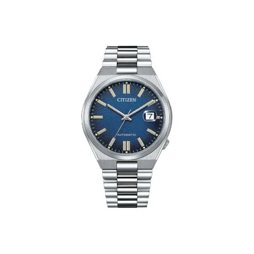 CITIZEN Collection Автоматический Механический Механизм Нержавеющая Сталь Ремешок Часы Унисекс Синий Циферблат NJ0151 88L