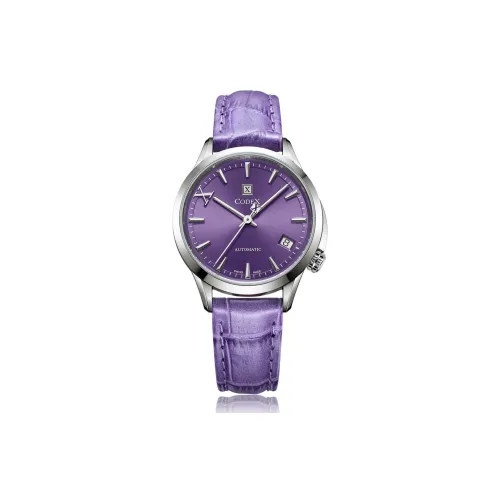 Codex Автоматический Механический Movement Женские Chapel Collection Часы 34 мм Фиолетовые