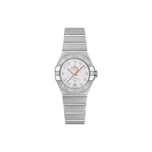 OMEGA Автоматический Механический Movement Женские Constellation Collection Часы 27 мм Серебряные