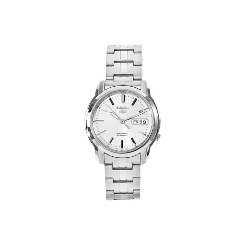 SEIKO Seiko5 Collection Автоматический Механический Механизм Нержавеющая Сталь Ремешок Часы 38 мм Унисекс Серебристый Циферблат SNKK65K1