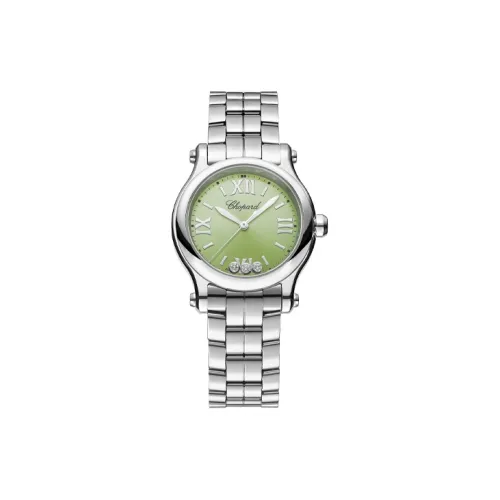 Chopard Кварцевый Movement Женские Часы из коллекции Happy Sport, 30 мм, зеленые